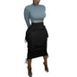 Slim Pocket Bag Hip Skirt with Adjustable Straps