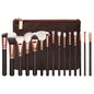 15-Piece Rose Gold Makeup Brush Set