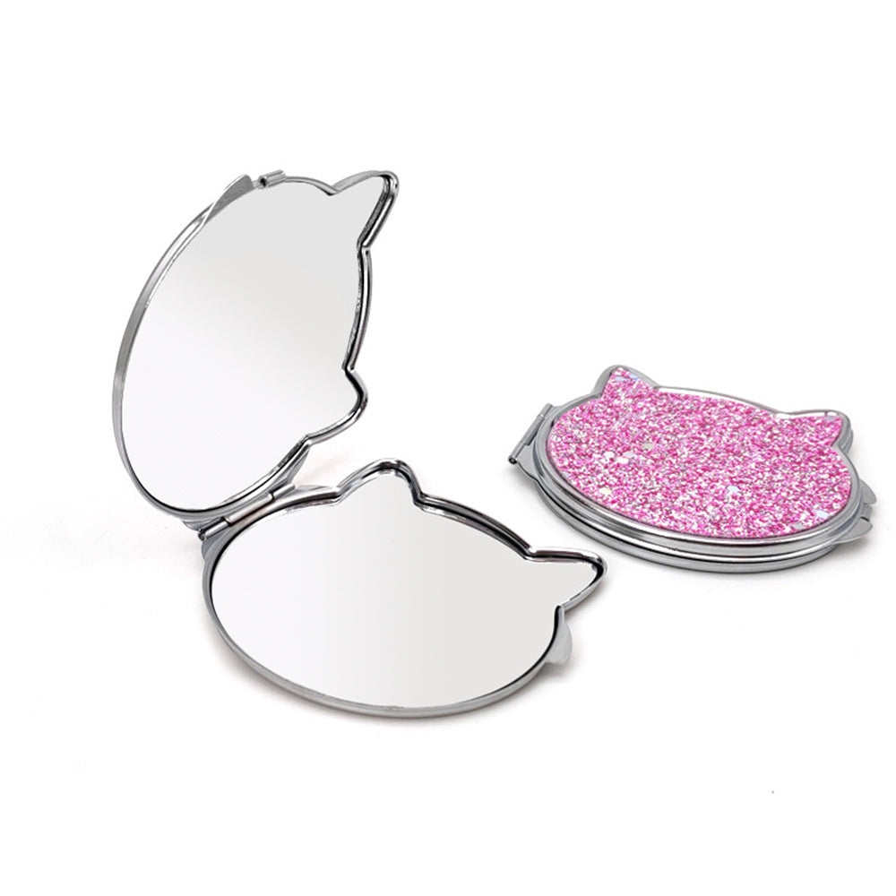 Portable Double-Sided Mini Cat Makeup Mirror