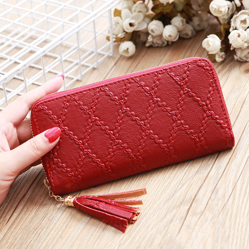 Large Capacity Wallet w/ Tassels