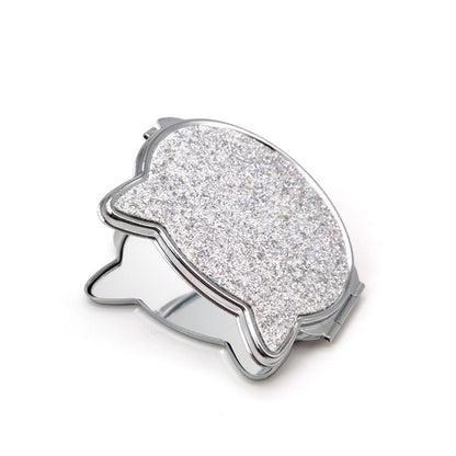 Portable Double-Sided Mini Cat Makeup Mirror