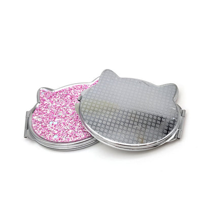 Portable Double-Sided Mini Cat Makeup Mirror