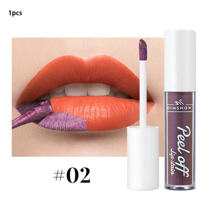 6 Colors - Peel Off Lip Gloss - Waterproof Velvet Liquid