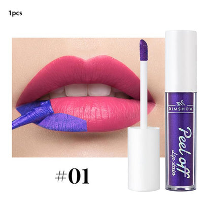 6 Colors - Peel Off Lip Gloss - Waterproof Velvet Liquid