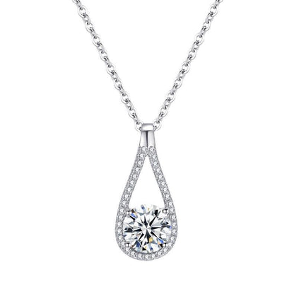 S925 Sterling Silver Moissanite  Necklace