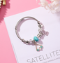 Beaded Crystal Bangle  Bracelet