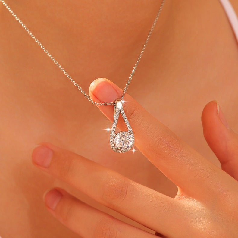 S925 Sterling Silver Moissanite  Necklace