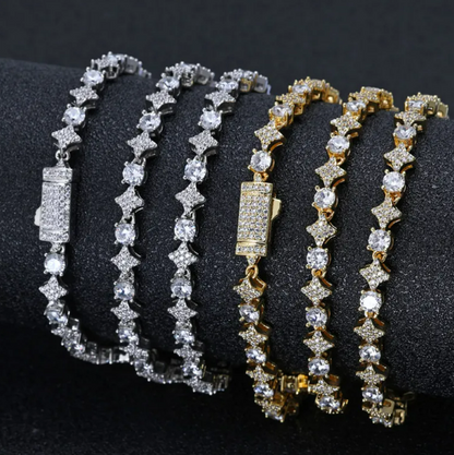 Gold/Silver Tennis Bracelet