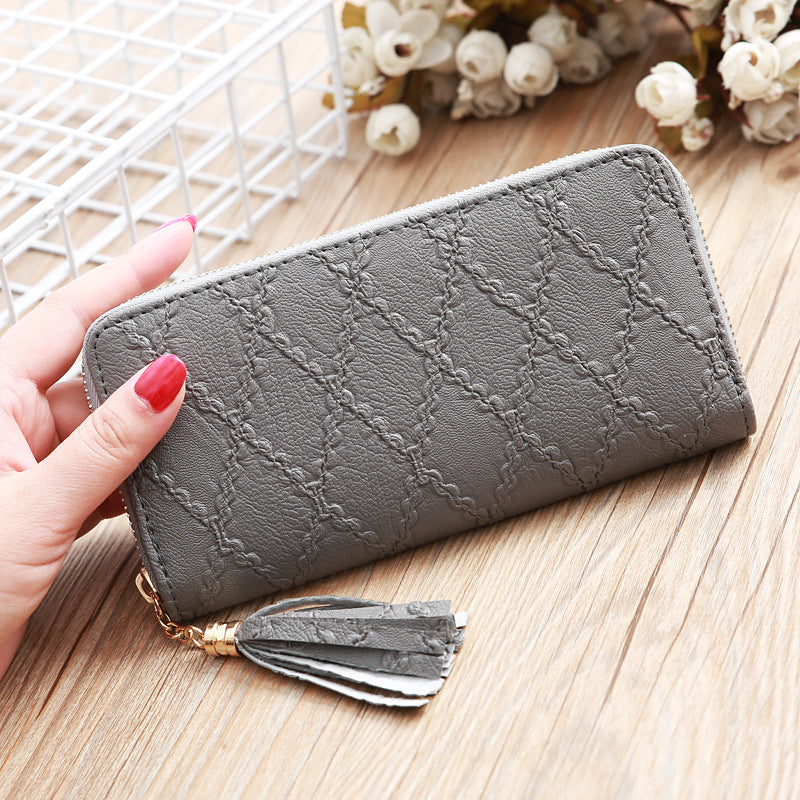 Large Capacity Wallet w/ Tassels