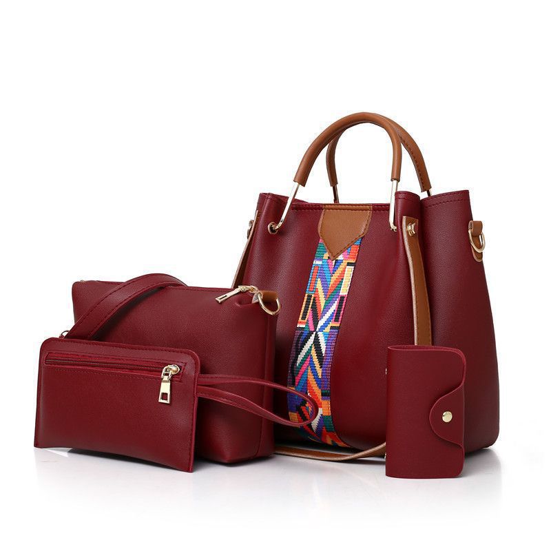 Fashionable Four-Piece Purse Set