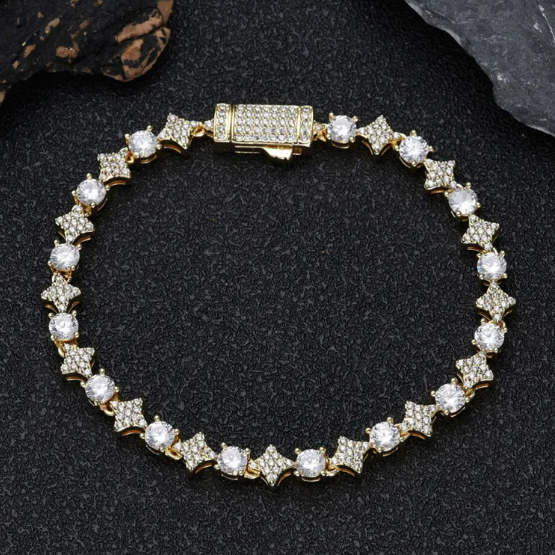 Gold/Silver Tennis Bracelet