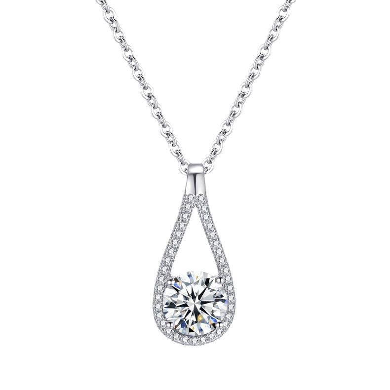 S925 Sterling Silver Moissanite  Necklace
