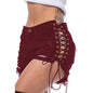 Torn Women's Jean Tie-Up Shorts
