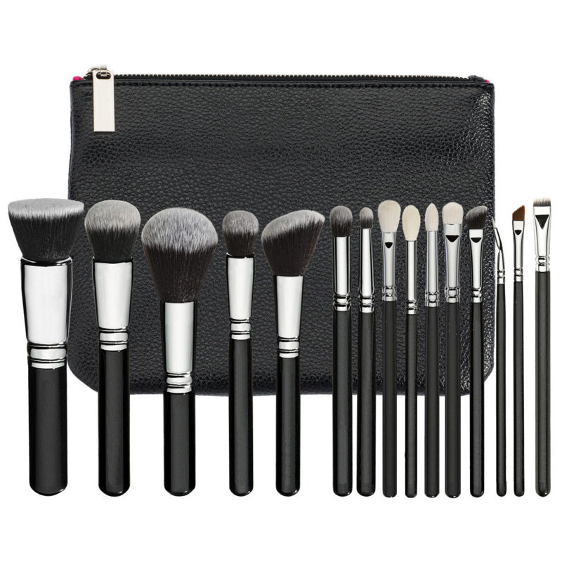 15-Piece Rose Gold Makeup Brush Set