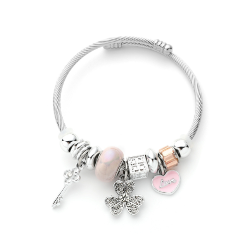 Beaded Crystal Bangle  Bracelet