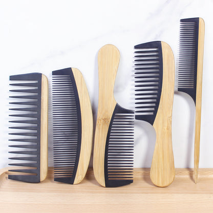 Bamboo Hair Combs - Anti-Static Wooden Design