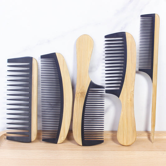 Bamboo Hair Combs - Anti-Static Wooden Design