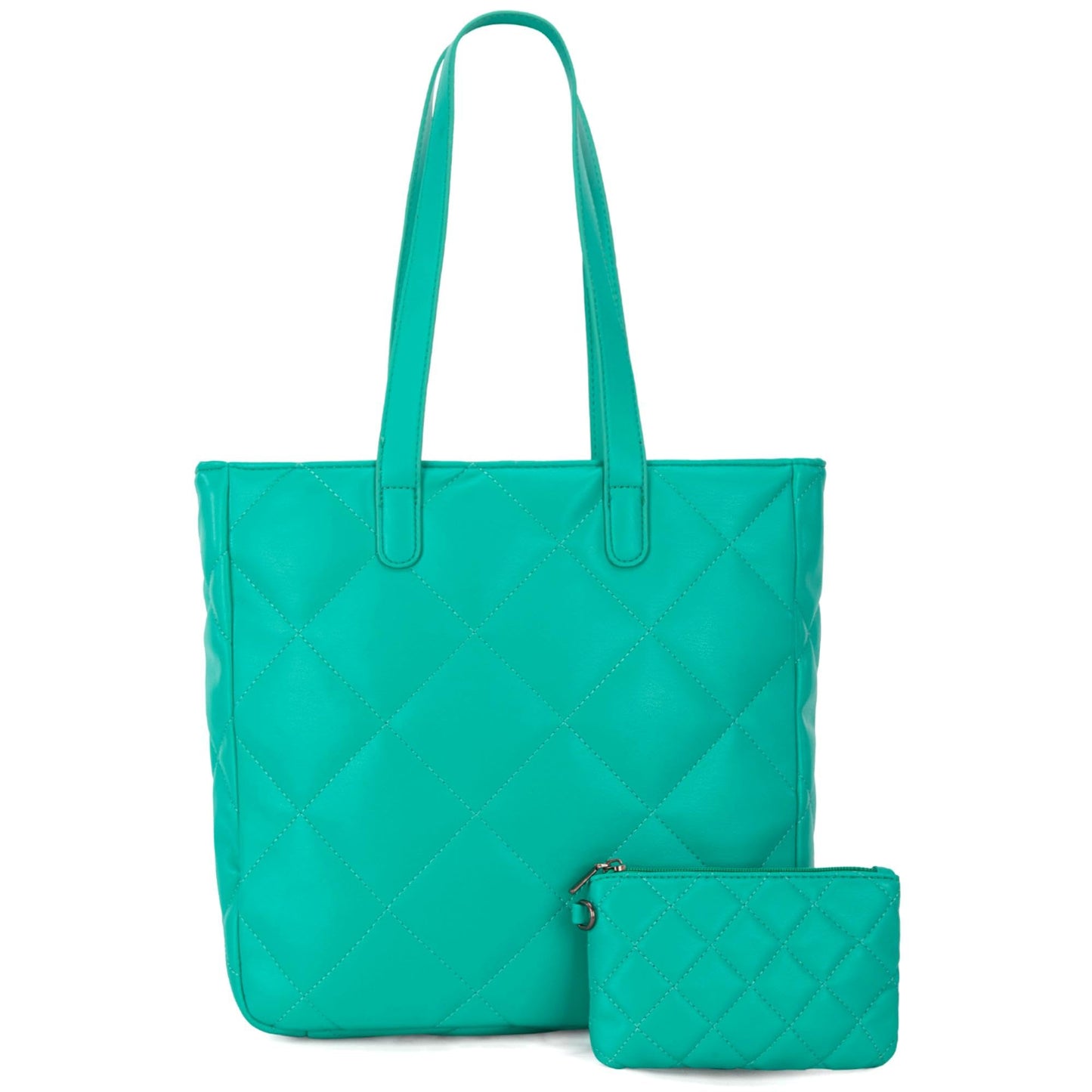 Montana West Quilted Tote/Handbag w/ Coin Purse