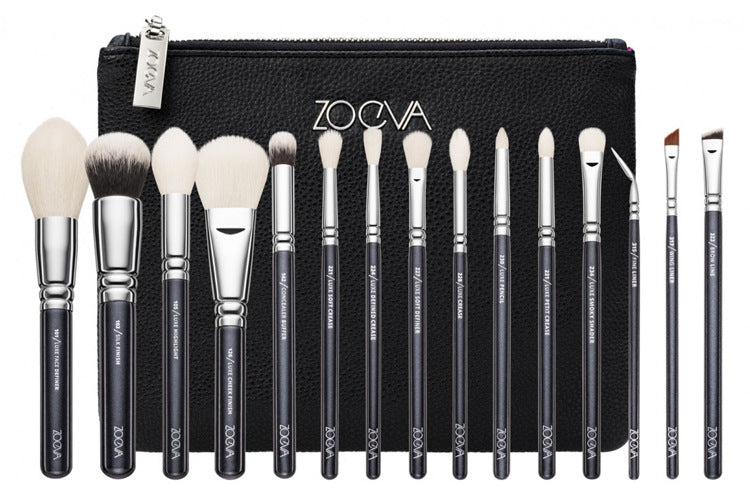 15-Piece Rose Gold Makeup Brush Set