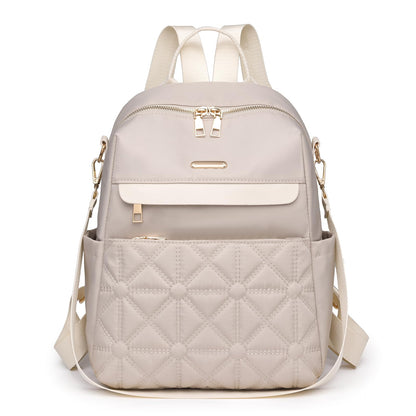 Beige Mini Backpack Purse