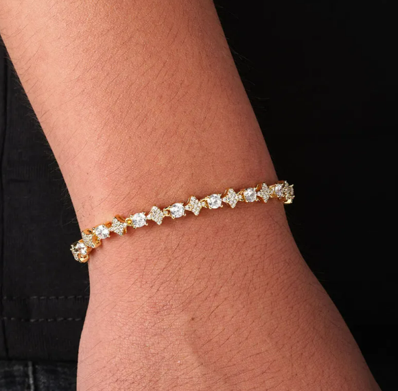 Gold/Silver Tennis Bracelet