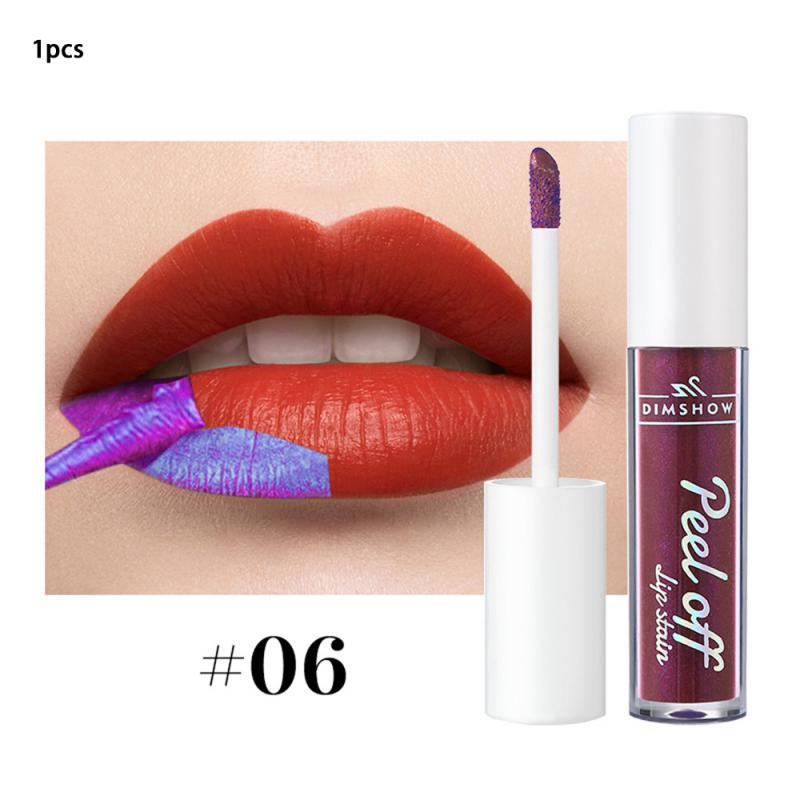 6 Colors - Peel Off Lip Gloss - Waterproof Velvet Liquid